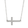 White Cubic Zirconia Platineve® Cross Necklace 1.11ctw