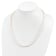 Rhodium Over Sterling Silver 6-7mm White Freshwater Cultured Pearl Necklace
