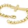 Meaningful Cross Link Bracelet In 18K Gold Over Bronze