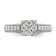 Rhodium Over 14K White Gold Lab Grown Diamond VS/SI GH, Cluster Ring 0.991ctw