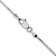 Rhodium Over 14k White Gold 0.9mm Solid Octagonal Snake 20 Inch Chain