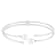 7.5-8mm and 2mm White Cultured Freshwater Pearl Silver  Bracelet