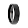 SAN ANTONIO Flat Black Tungsten Carbide Band with Brushed Finish 6mm