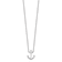 Rhodium Over Sterling Silver Anchor with 2 Inch Extension Necklace
