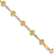14k Yellow Gold and 14k White Gold Diamond-Cut Heart Link Bracelet