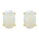 6x4mm Oval Opal 14k Yellow Gold Stud Earrings