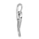 Rhodium Over 10k White Gold Diamond Heart and Infinity Pendant