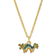 Bejeweled CHI Chinese Dragon Necklace with Trinket Box