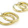 Gold-Tone Hoop Earring Set Of 2