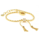 CZ Tassel Chain Bracelet In 18K Gold Over Sterling Silver 1.28ctw