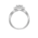 White Cubic Zirconia Platinum Over Sterling Silver Ring 2.68ctw
