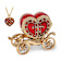 SCARLET HEART Carriage with Ring Pad Trinket Box