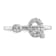 Rhodium Over 14K White Gold Lab Grown Diamond VS/SI GH, Initial Q
Adjustable Ring