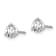14K White Gold Lab Grown Diamond 2/3ctw VS/SI GH 3 Prong Earrings
