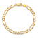 10k Yellow Gold 6.25mm Flat Figaro Link Bracelet