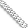 Rhodium Over 14k White Gold 4.75mm Solid Flat Beveled Curb 22 Inch Chain