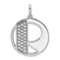 14K White Gold Gatsby Diamond Initial R Charm