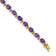 14k Yellow Gold Amethyst Bracelet