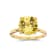 Round Lab Created Yellow Sapphire 18K Yellow Gold Over Sterling Silver
Solitaire Ring 4.00ct