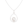 14k White Gold Dangling Cultured 9mm Freshwater Pearl Pendant, 18"
Chain Included