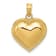 14k Yellow Gold Polished Domed Heart Pendant