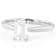 Lab-Grown Diamond Emerald-Cut Solitaire Ring In 14K White Gold 1.10ct
