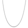 Rhodium Over Sterling Silver 2.3mm Solid Rope Chain