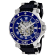 Seapro Men's Seaway Blue Dial and Bezel, Black Rubber Strap Watch