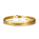 Polished Omega Bracelet In 14K Gold Over Brass