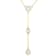 White Topaz 14k Yellow Gold Drop Necklace 3.51ctw