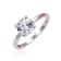 Rhodium Over Sterling Silver White Topaz Solitaire Ring 2.50ct