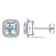 Aquamarine and Diamond 10K White Gold Earrings 1.79ctw