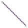 Rhodium Over 14k White Gold Amethyst Bracelet