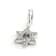White Cubic Zirconia Platineve Over Sterling Silver Star Of David Charm 0.18ctw