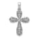 Rhodium Over 14k White Gold Diamond Cross Pendant