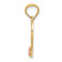 14k Yellow Gold and 14k Rose Gold Diamond-Cut Textured LITTLE SISTER
Heart Pendant