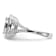 Rhodium Over 14K White Gold Lab Grown Diamond Cluster Engagement Ring 0.995ctw