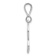 Rhodium Over 14k White Gold Solid Polished Script Filigree Textured
Letter R Initial Pendant