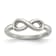 Stainless Steel Polished Infinity Symbol Ring