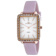 Oceanaut Women's Adorn White Dial, Rose Bezel, Pink Rubber Strap Watch