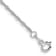 Rhodium Over 14k White Gold 1.1mm Singapore Link Bracelet