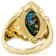 Mohave Turquoise Marquise Statement Ring In 18K Gold Over Sterling Silver