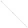 14K Yellow Gold Polished CZ Cross Anklet