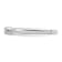 Rhodium Over 14K White Gold Petite Beaded Edge Round Diamond Ring 0.1ctw