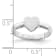 Rhodium Over Sterling Silver Polished Heart Children's Ring