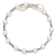 Rhodium Over Sterling Silver 5-6mm and 8mm White Freshwater Cultured
Pearl Coil Bangle