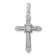 Rhodium Over 14K White Gold 1/6ct. Diamond Filigree Cross Pendant