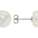 Graduated Freshwater Pearl Stud Earring Set In Sterling Silver