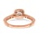14K Rose Gold Lab Grown Diamond Complete Engagement Ring 0.767ctw