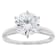White Cubic Zirconia Rhodium Over Sterling Silver Ring 4.18ctw